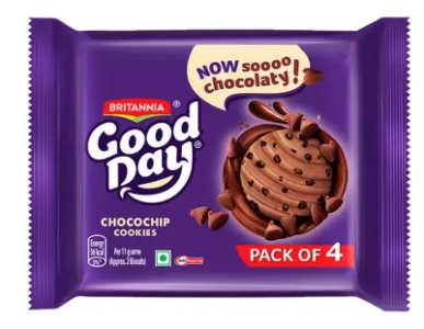 BRITANNIA Good Day Chocochips Cookies (Cookie)  (400 g, Pack of 4)