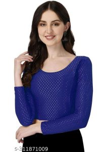 Dobby Cotton Stretchable Blouse